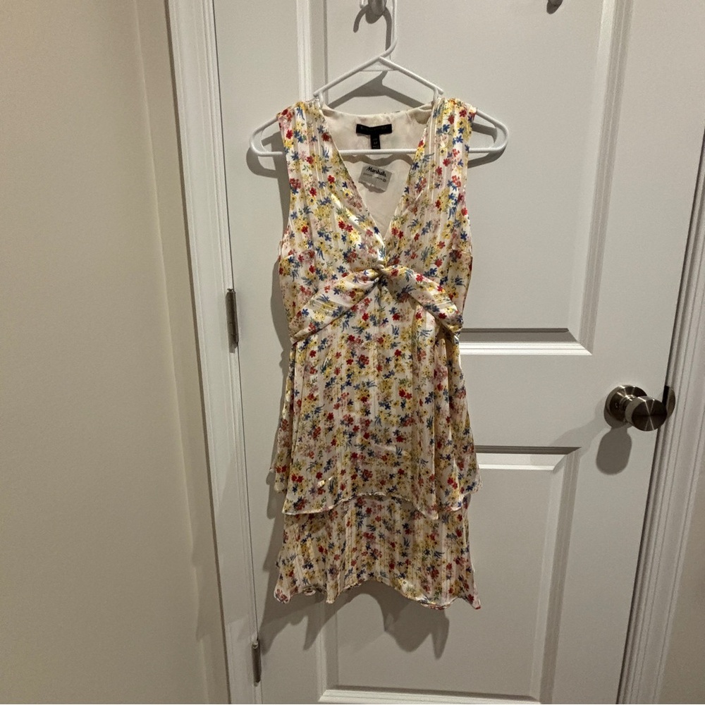 White floral dress